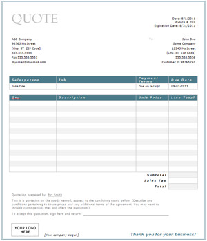 Construction Estimate Template Word Free Construction Quote Template Free Contractor Estimate