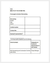 Construction Meeting Minutes Template Excel Meeting Minutes Template – 36 Free Word Excel Pdf