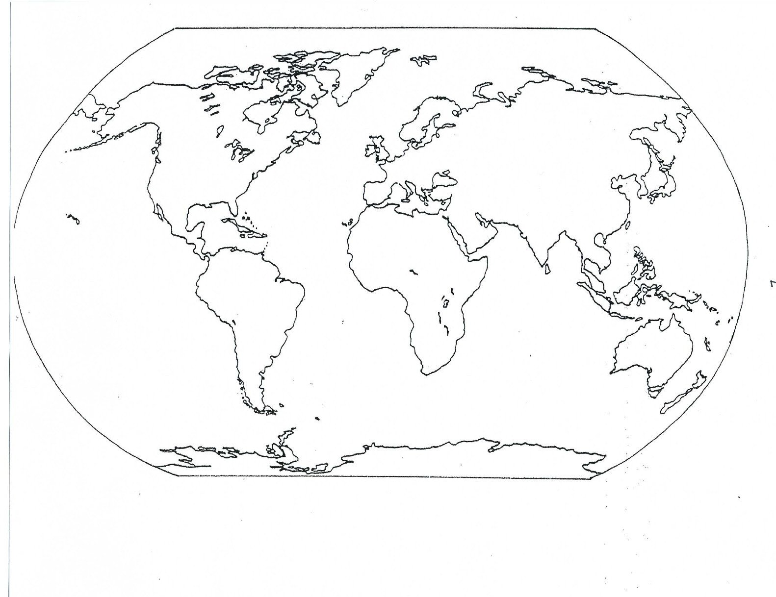 Continent Templates for Globe Blank Continents Map Dr Odd