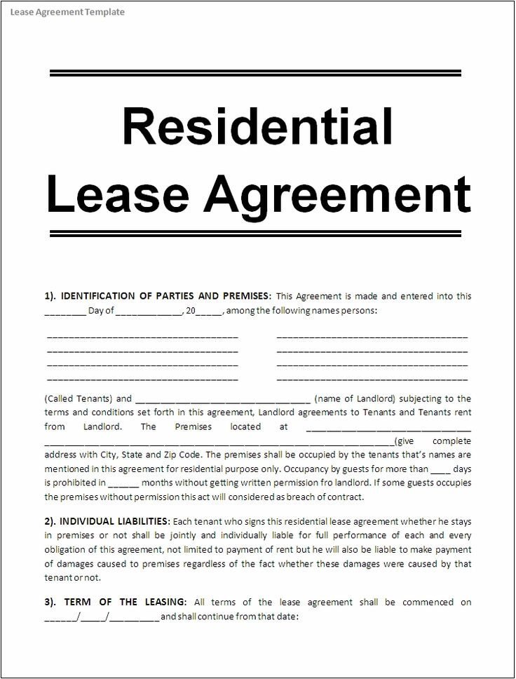 Contract Template Google Docs Sample Lease Agreement for Renting A House Google Search