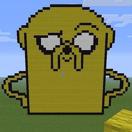 Cool Minecraft Pixel Arts Adventure Time Pixel Art Minecraft Project