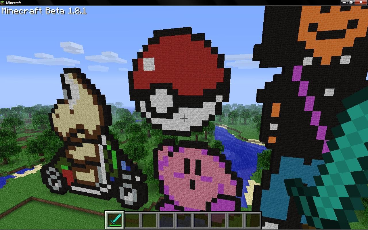 Cool Minecraft Pixel Arts Cool Pixel Art Minecraft Project