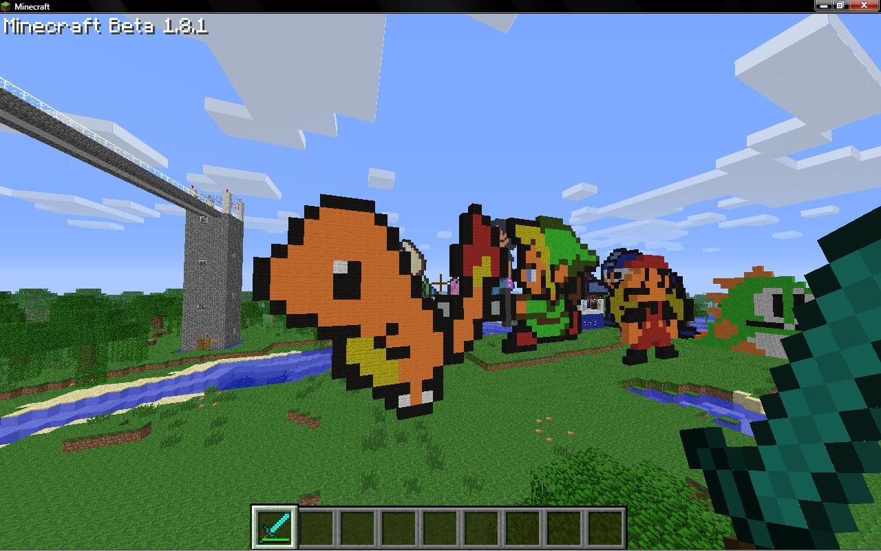 Cool Minecraft Pixel Arts Cool Pixel Art Minecraft Project