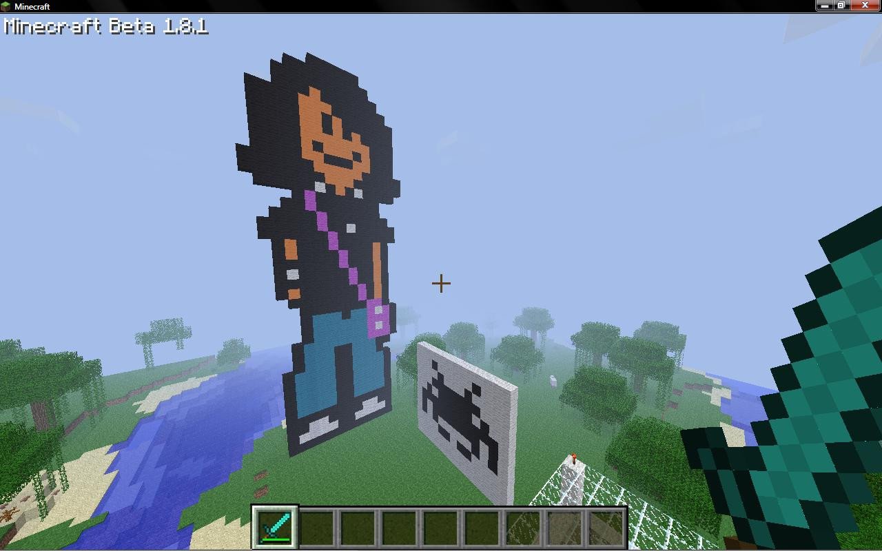 Cool Minecraft Pixel Arts Cool Pixel Art Minecraft Project
