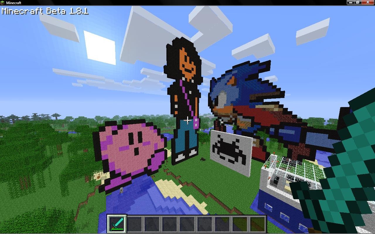 Cool Minecraft Pixel Arts Cool Pixel Art Minecraft Project