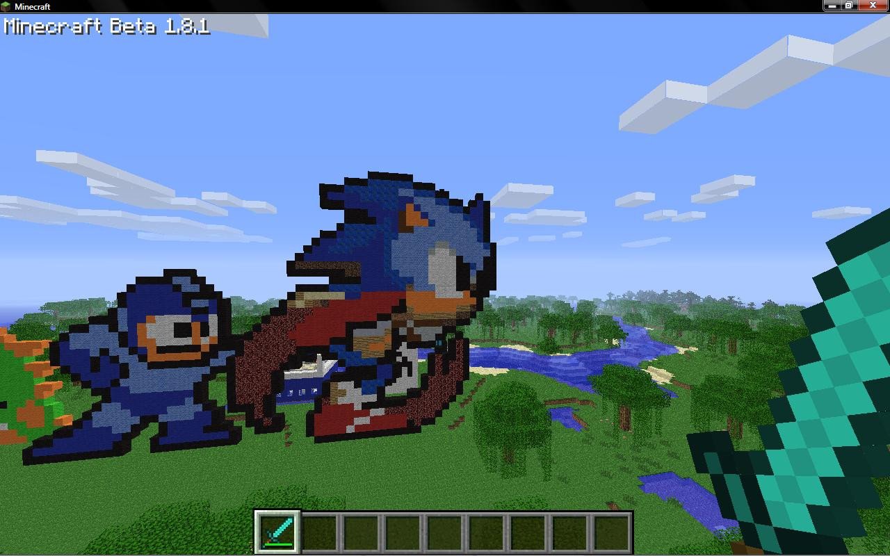 Cool Minecraft Pixel Arts Cool Pixel Art Minecraft Project