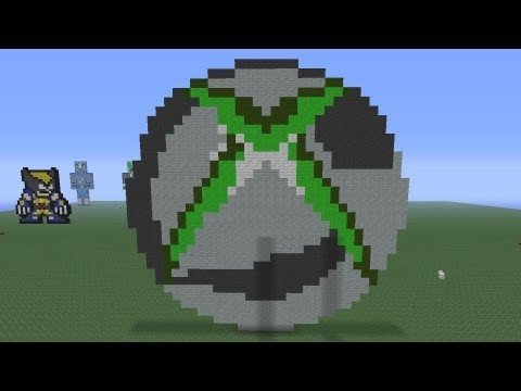 Cool Minecraft Pixel Arts Minecraft Pixel Art Xbox360 Logo Tutorial