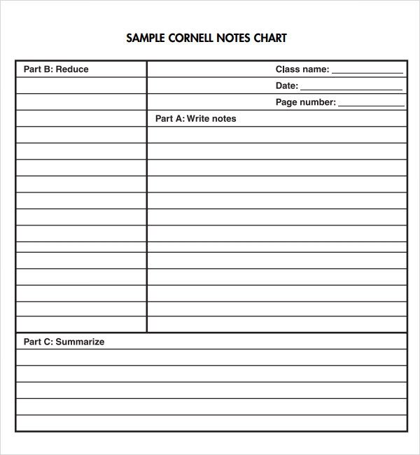 Cornell Notes Word Template Cornell Note Template 15 Download Free Documents In Pdf