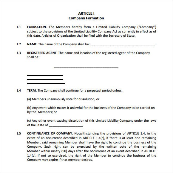 Corporation Operating Agreement Template 13 Sample Operating Agreements Pdf Word