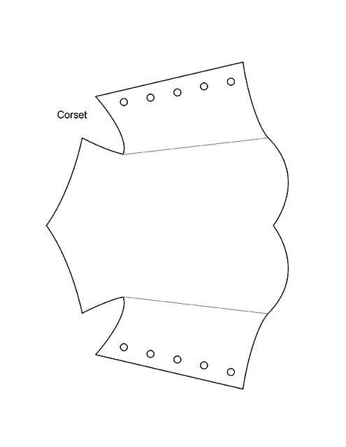 Corset Invitation Template Free Corset Template for Invitations to Bridal Shower