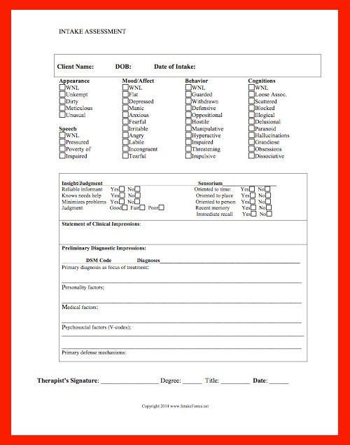 Counseling Intake form Template Counseling and Private Practice On Pinterest