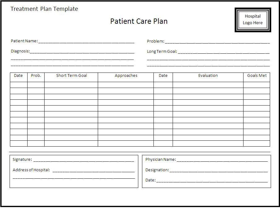 Counseling Treatment Plan Template Pdf Treatment Plan Template 905×674