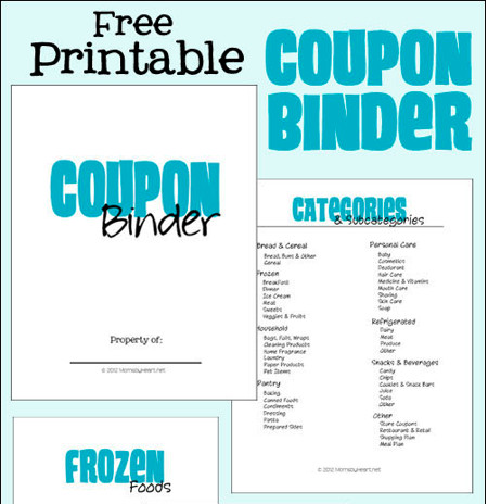 Coupon Binder Categories Template Free Printable Coupon Binder Pages Money Saving Mom
