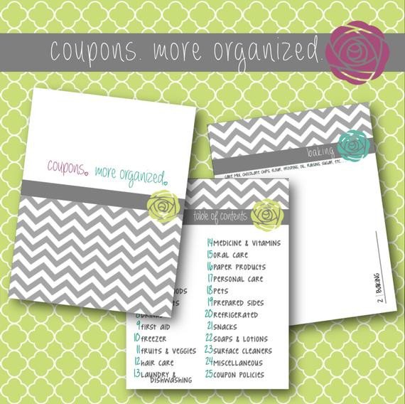 Coupon Binder Categories Template Unavailable Listing On Etsy