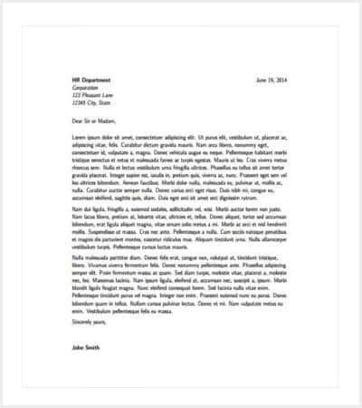 Cover Letter Latex Template 35 Cover Letter Template