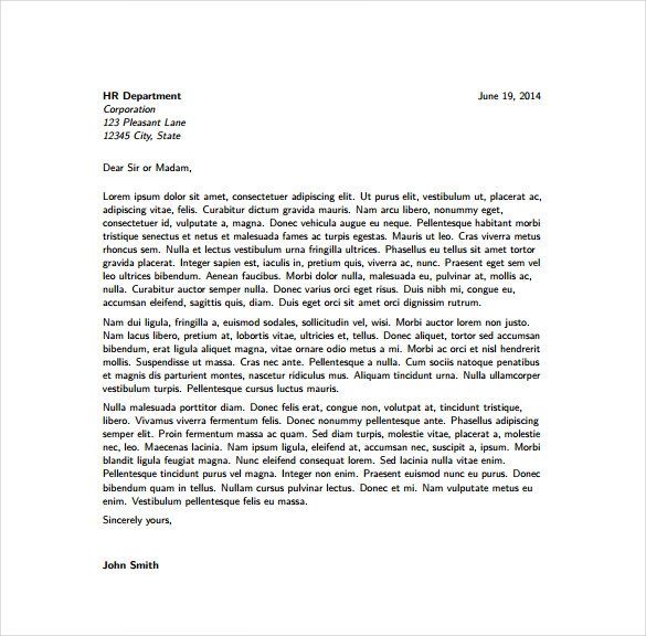 Cover Letter Latex Template 5 Latex Cover Letter Templates Free Sample Example