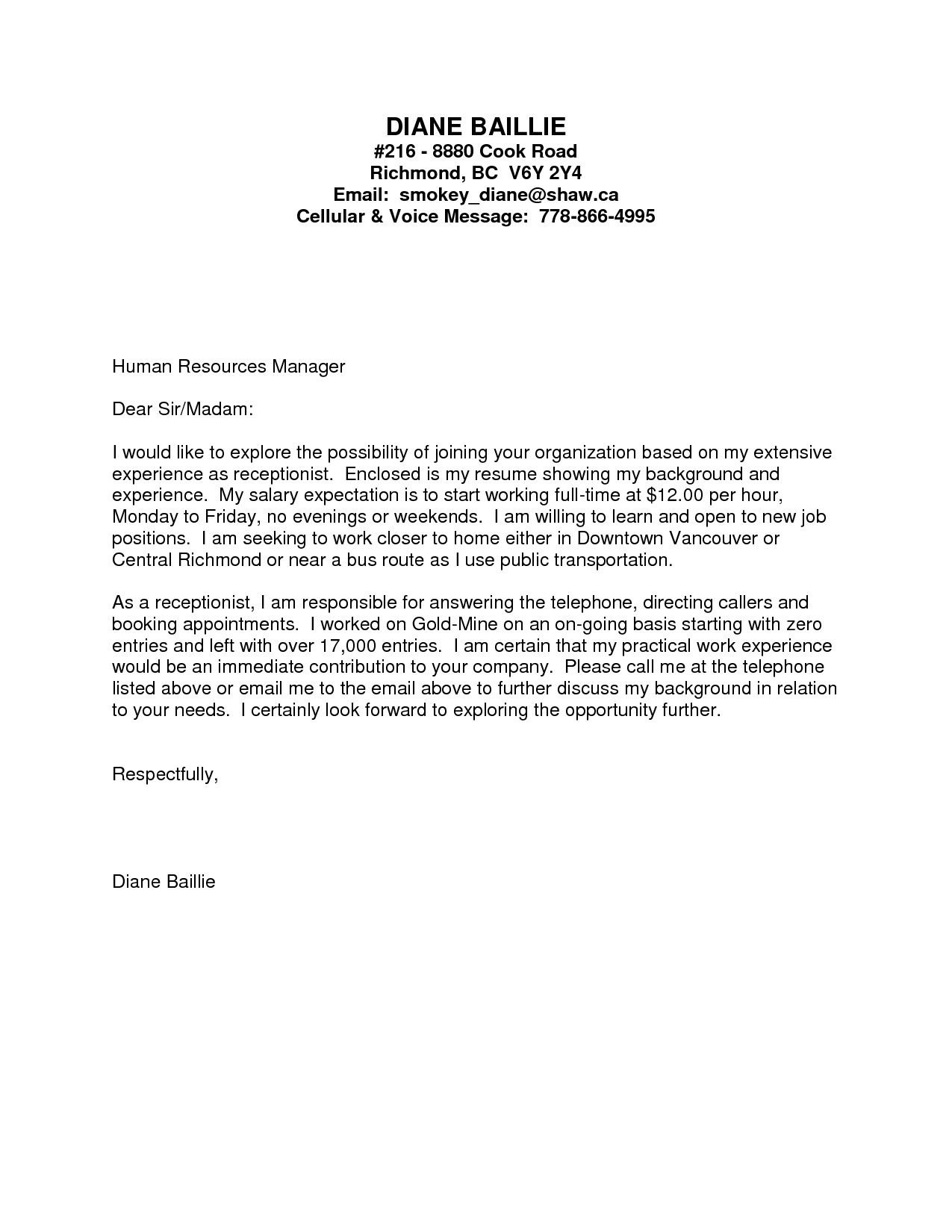 Cover Letter No Experience Volunteer Cover Letter No Experience