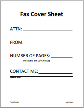 Cover Sheet Template Word 6 Fax Cover Sheet Templates Excel Pdf formats