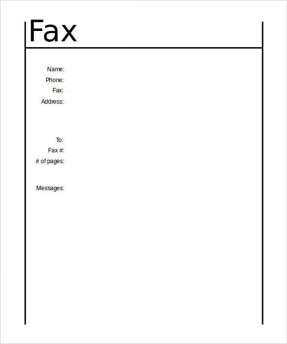 Cover Sheet Template Word Fax Cover Sheet Template 14 Free Word Pdf Documents