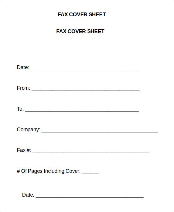 Cover Sheet Template Word Word Fax Template 12 Free Word Documents Download