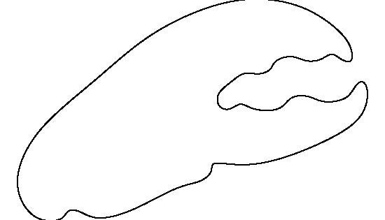 Crab Claw Template Lobster Claw Pattern Use the Printable Outline for Crafts