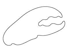 Crab Claw Template Lobster Printable Template From Printabletreats