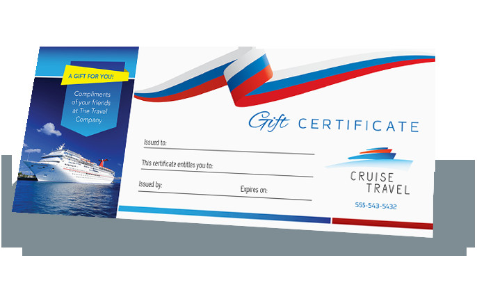 Cruise Gift Certificate Template Make A Gift Certificate Design Your Own Gift Certificates