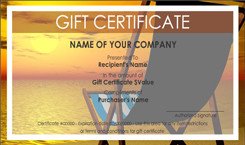 Cruise Gift Certificate Template Travel Gift Certificate Templates