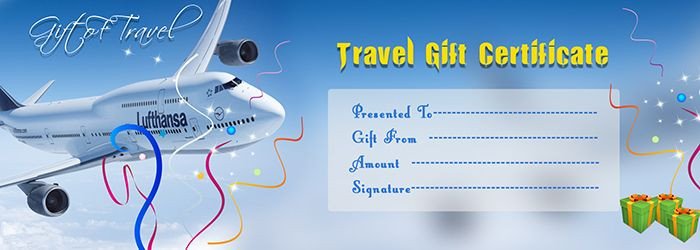 Cruise Gift Certificate Template Travel Gift Voucher Certificate Template