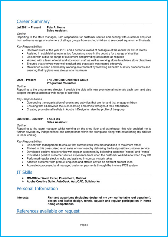 Curriculum Vitae Template Student Student Cv Template and Examples School Leaver