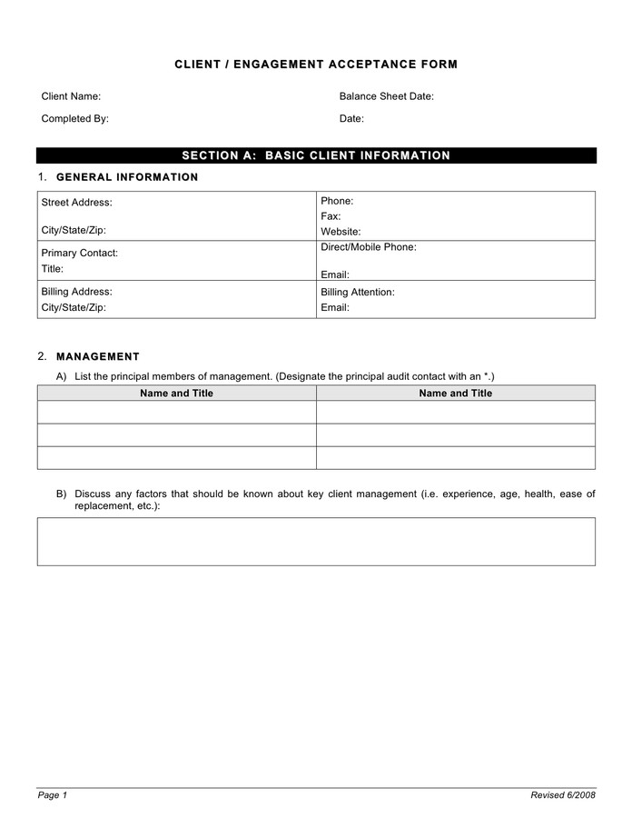 Customer Acceptance form Template Client Engagement Acceptance form In Word and Pdf formats