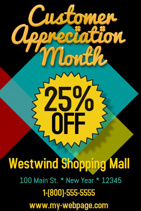 Customer Appreciation Flyer Template Customer Appreciation Template