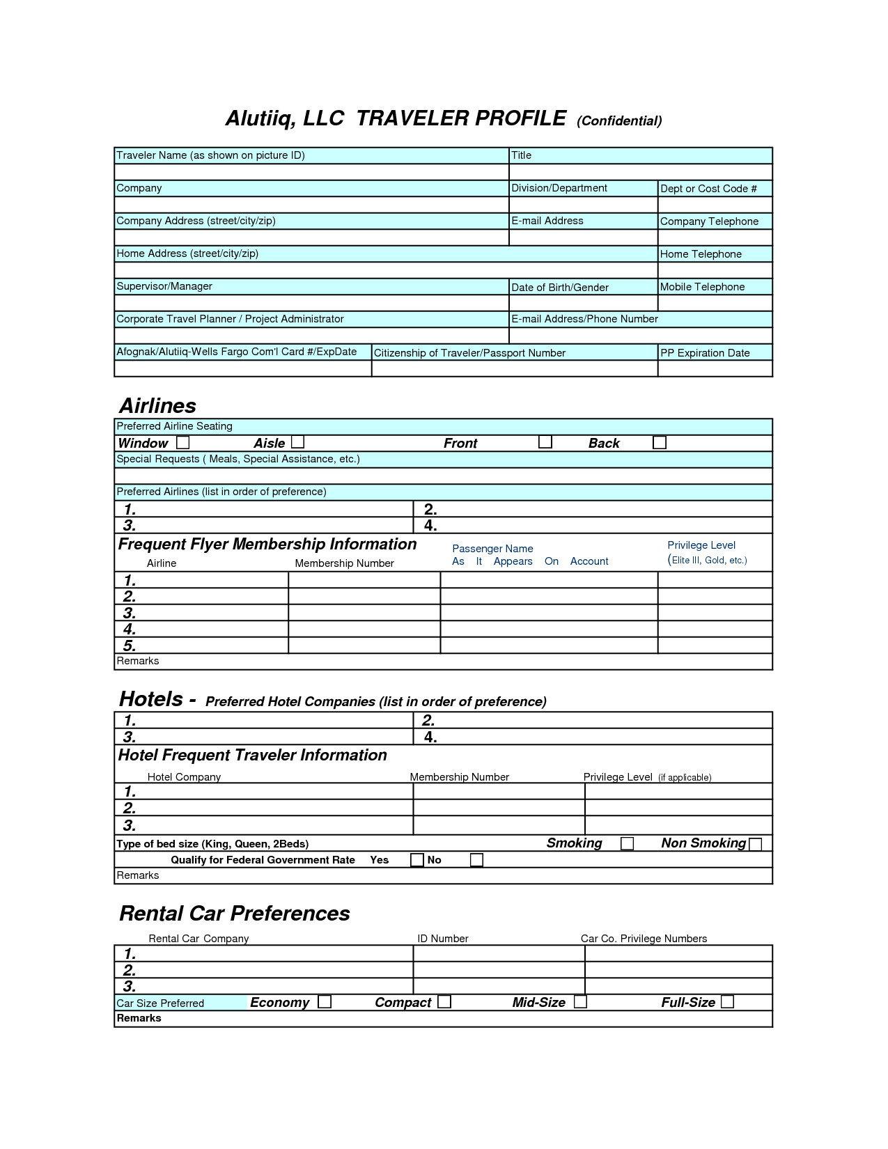 Customer Profile Template Excel 28 Of Customer Profile Template Excel