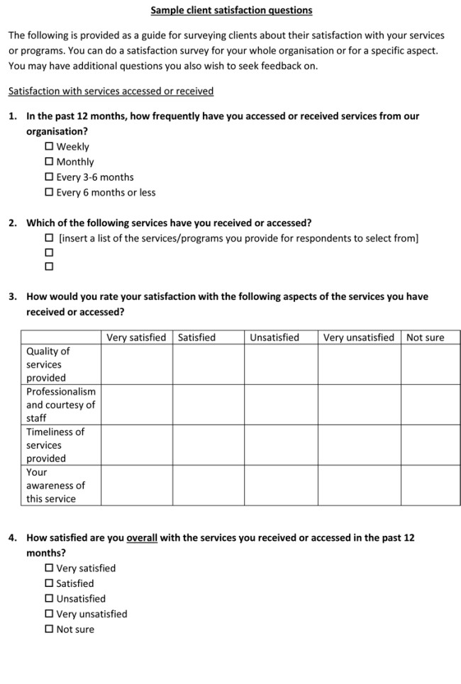 Customer Satisfaction Survey Template Word Customer Satisfaction Survey Template and Samples