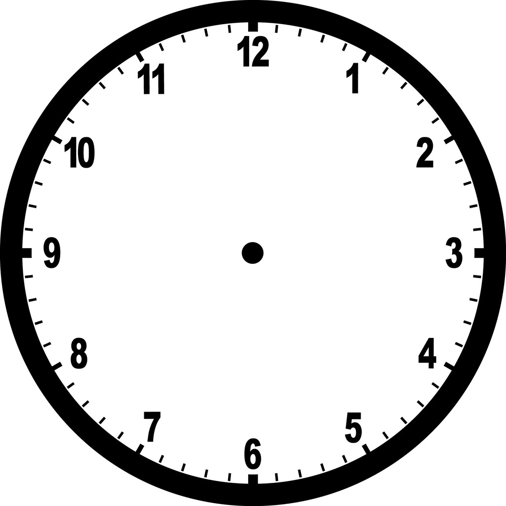 Customizable Clock Face Template Clock Face Template Blank Clock