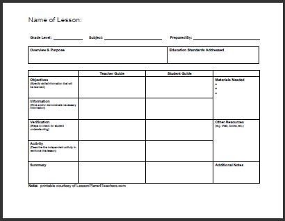 Daily Lesson Plan Template Pdf All Templates Daily Lesson Plan Template