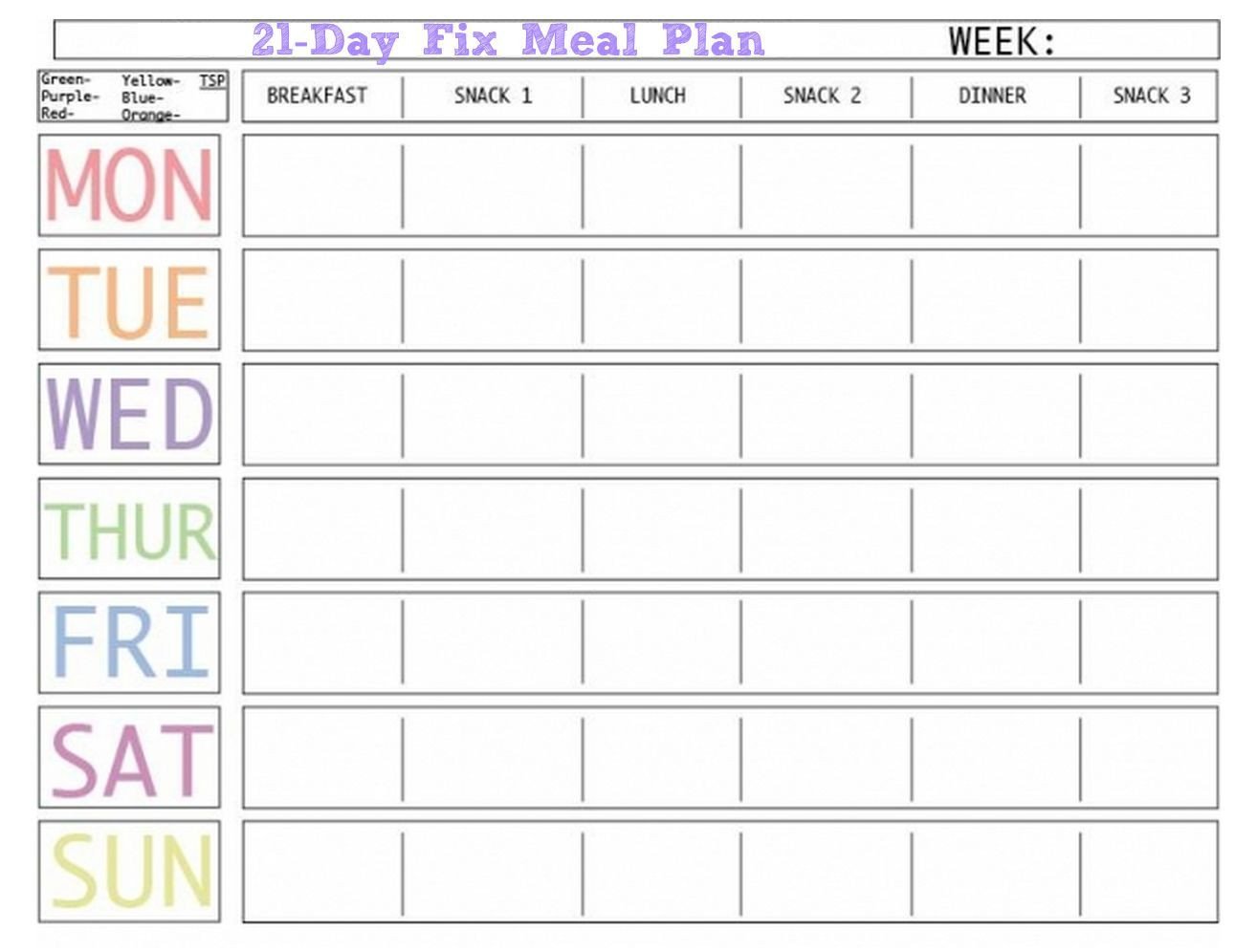 Daily Meal Plan Template Here is A Blank Meal Plan Template You Can Use Diet Plan