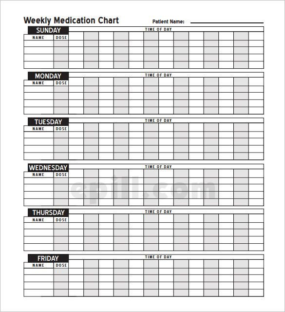 Daily Medication Chart Template Medication Schedule Template 8 Free Word Excel Pdf