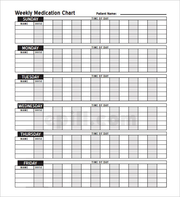 Daily Medication Schedule Template Medication Schedule Template 14 Free Word Excel Pdf