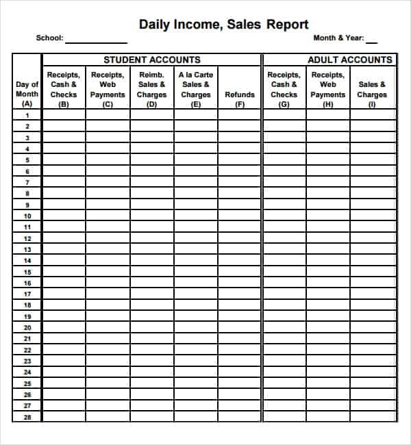 Daily Sales Report Template 3 Free Daily Sales Report Templates Word Excel Pdf