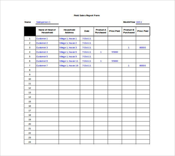 Daily Sales Report Template 30 Sales Report Templates Pdf Excel Word