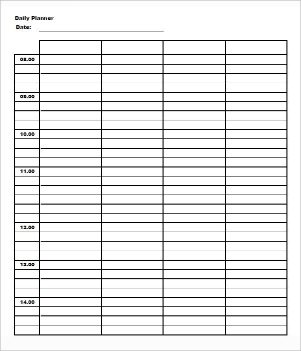 Daily Schedule Template Printable 24 Printable Daily Schedule Templates Pdf Excel Word