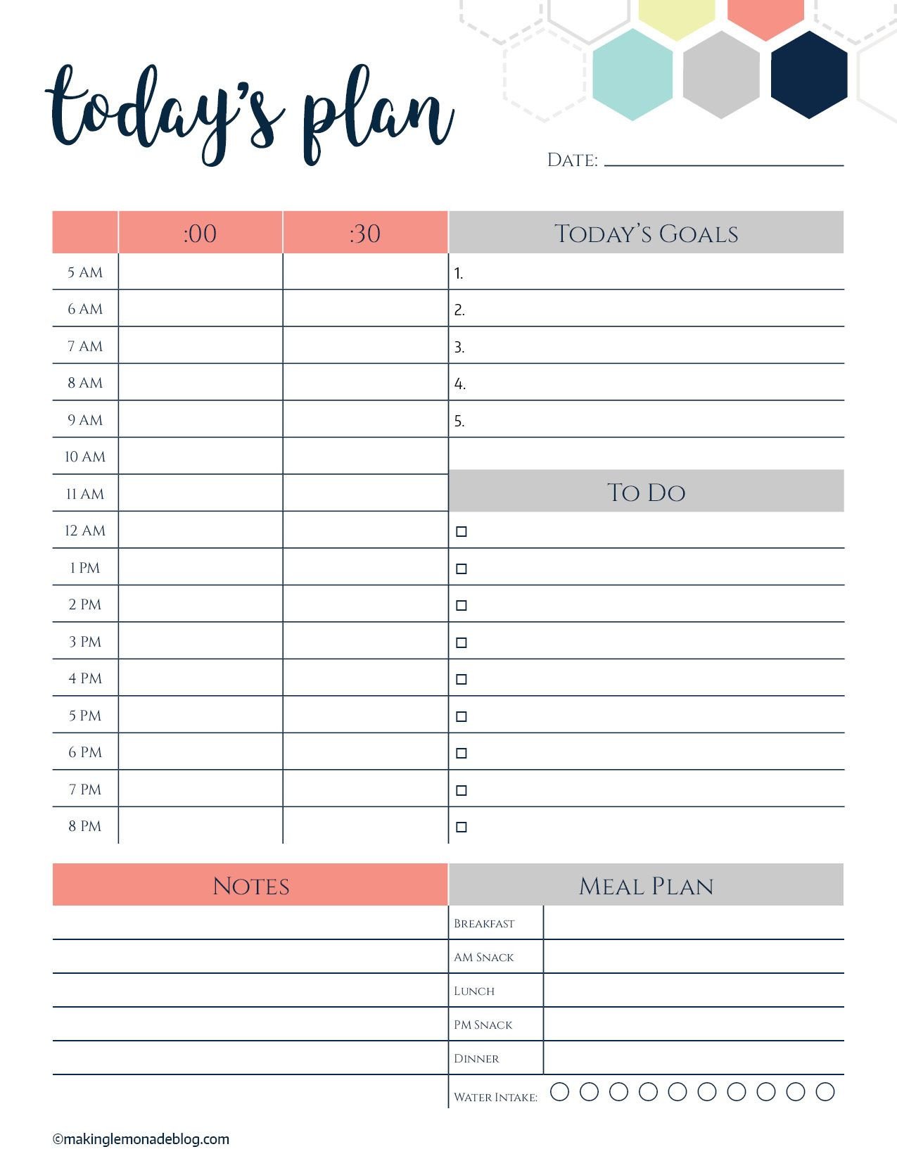 Daily Schedule Template Printable This Free Printable Daily Planner Changes Everything