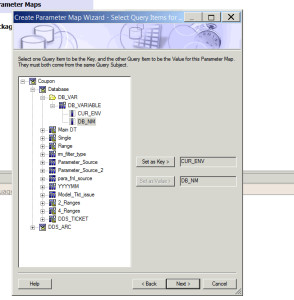 Db 300 form Parameter Maps – Cognos B I – Automate Schema Update for