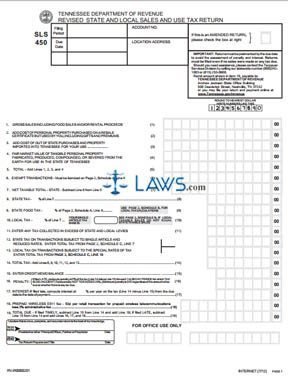 Db450 form Part C form Sls 450 State and Local Sales and Use Tax Return