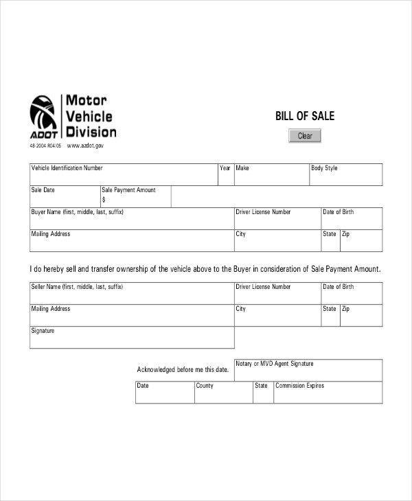 Dealer Bill Of Sale Vehicle Bill Of Sale Template 14 Free Word Pdf