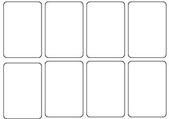 Deck Of Cards Template Blank Card Game Template by Persha Darling