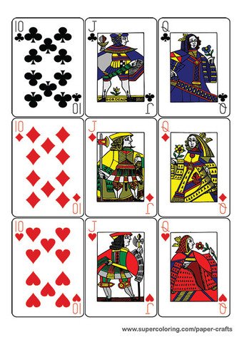 Deck Of Cards Template Guyenne Classic Deck Of Playing Cards Printable Template