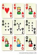 Deck Of Cards Template Printable Board Games