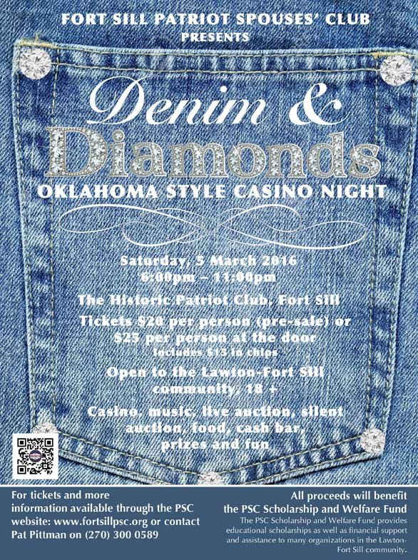Denim and Diamonds Flyer Denim & Diamonds Oklahoma Style Casino Night